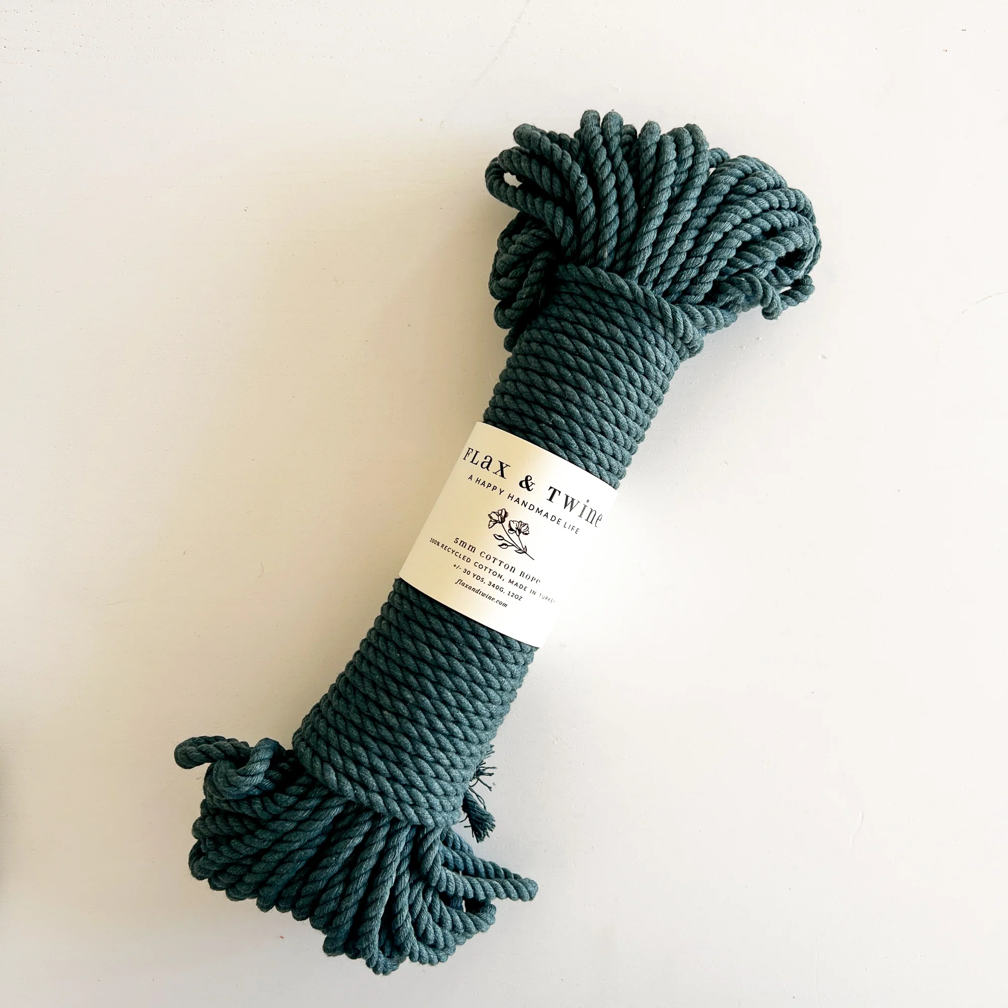 Flax & Twine 5mm Brenn Twisted Cotton Rope - Image 11
