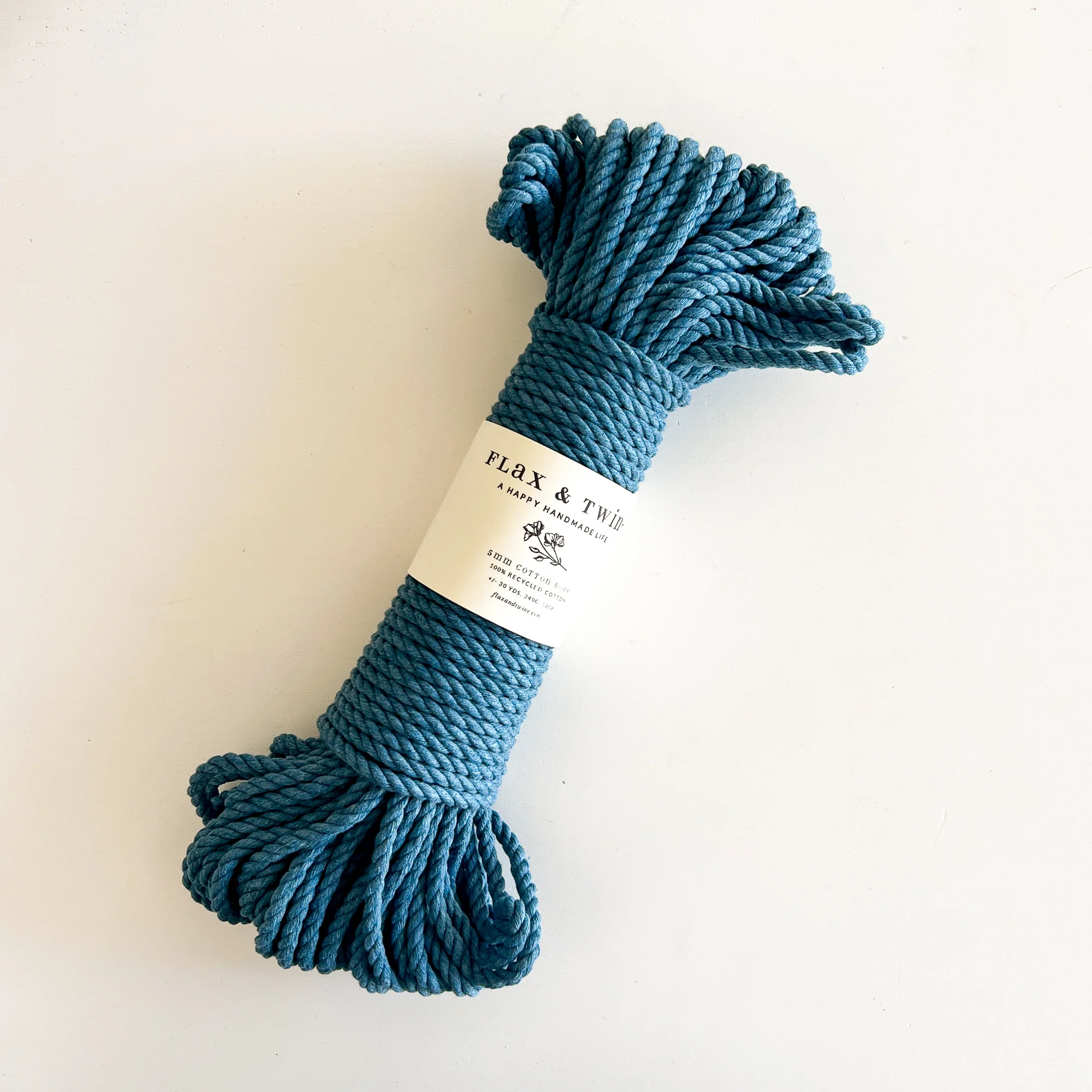 Flax & Twine 5mm Brenn Twisted Cotton Rope - Image 12