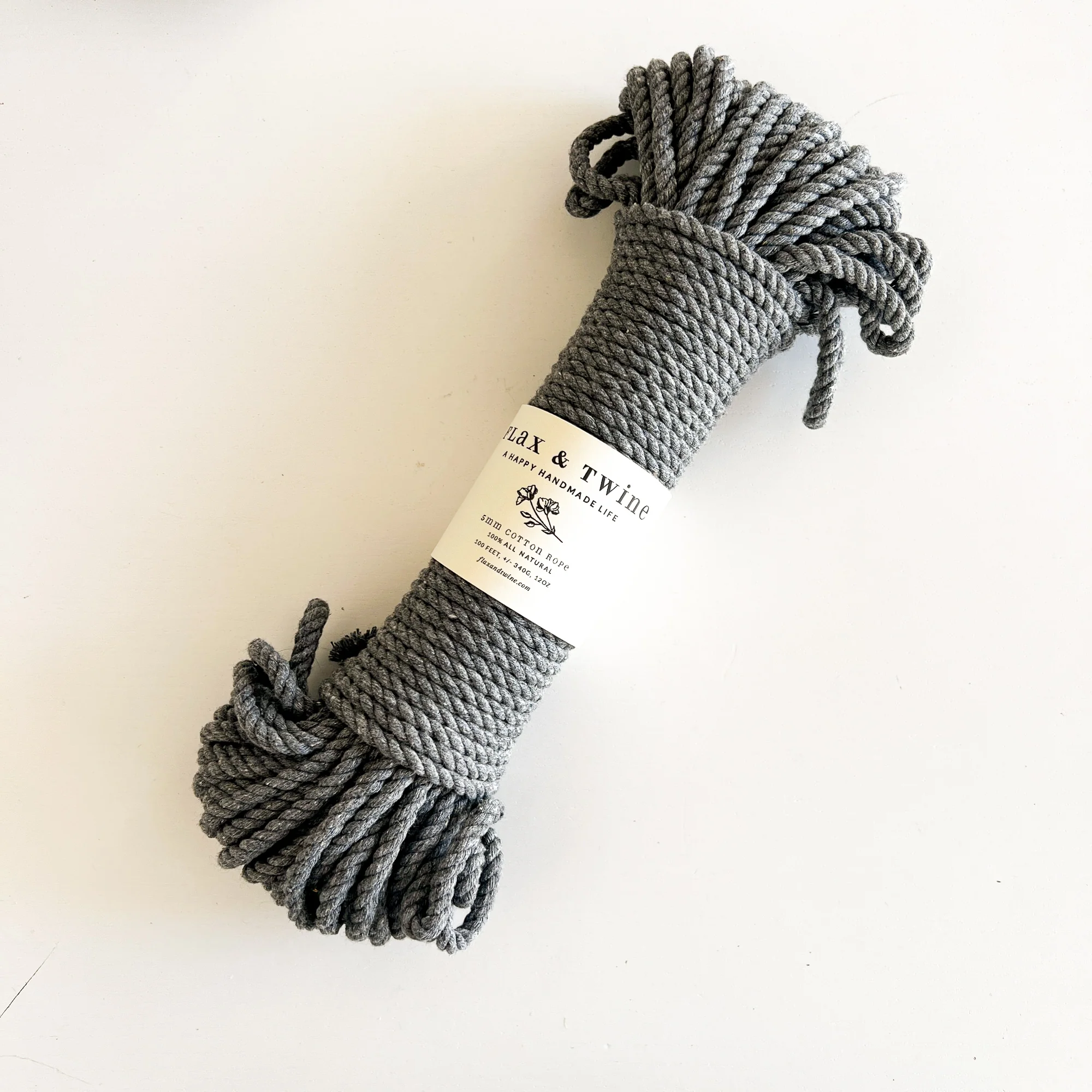 Flax & Twine 5mm Brenn Twisted Cotton Rope - Image 16