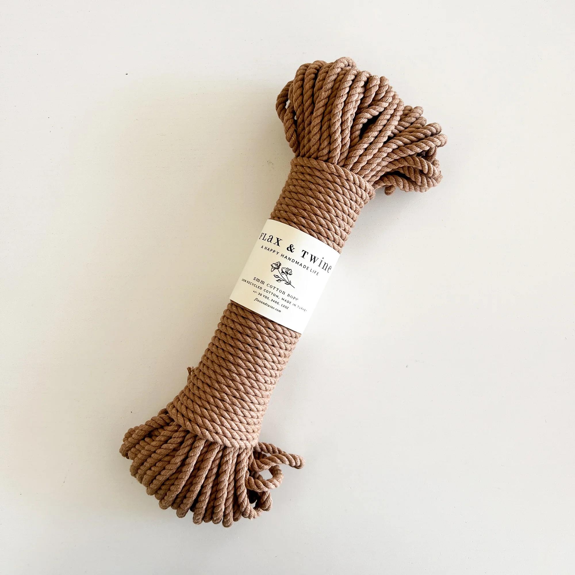 Flax & Twine 5mm Brenn Twisted Cotton Rope - Image 5