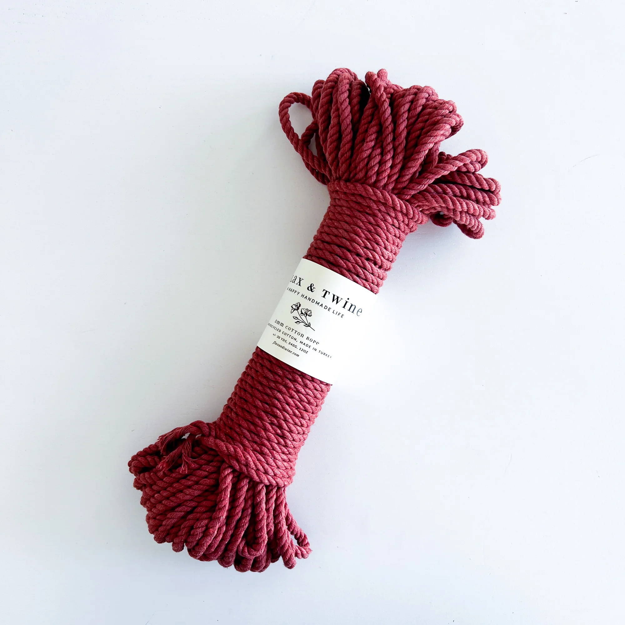 Flax & Twine 5mm Brenn Twisted Cotton Rope - Image 7